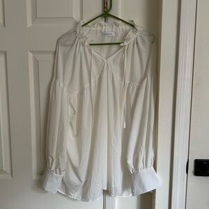 Korean White Babydoll Dress